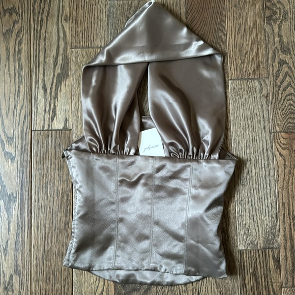Mixedgals TUBE HALTER SILK TOP - Picture 8 of 16